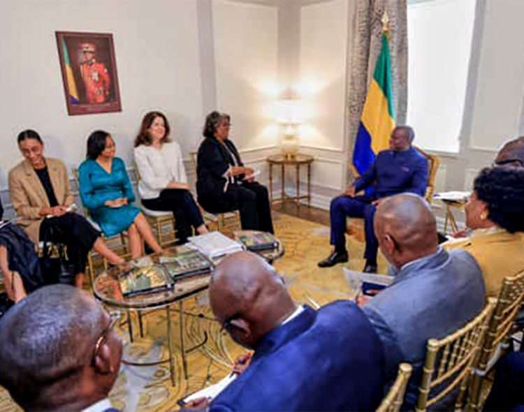 New York : Le président gabonais a eu une discussion avec l'Administrateur du PNUD.